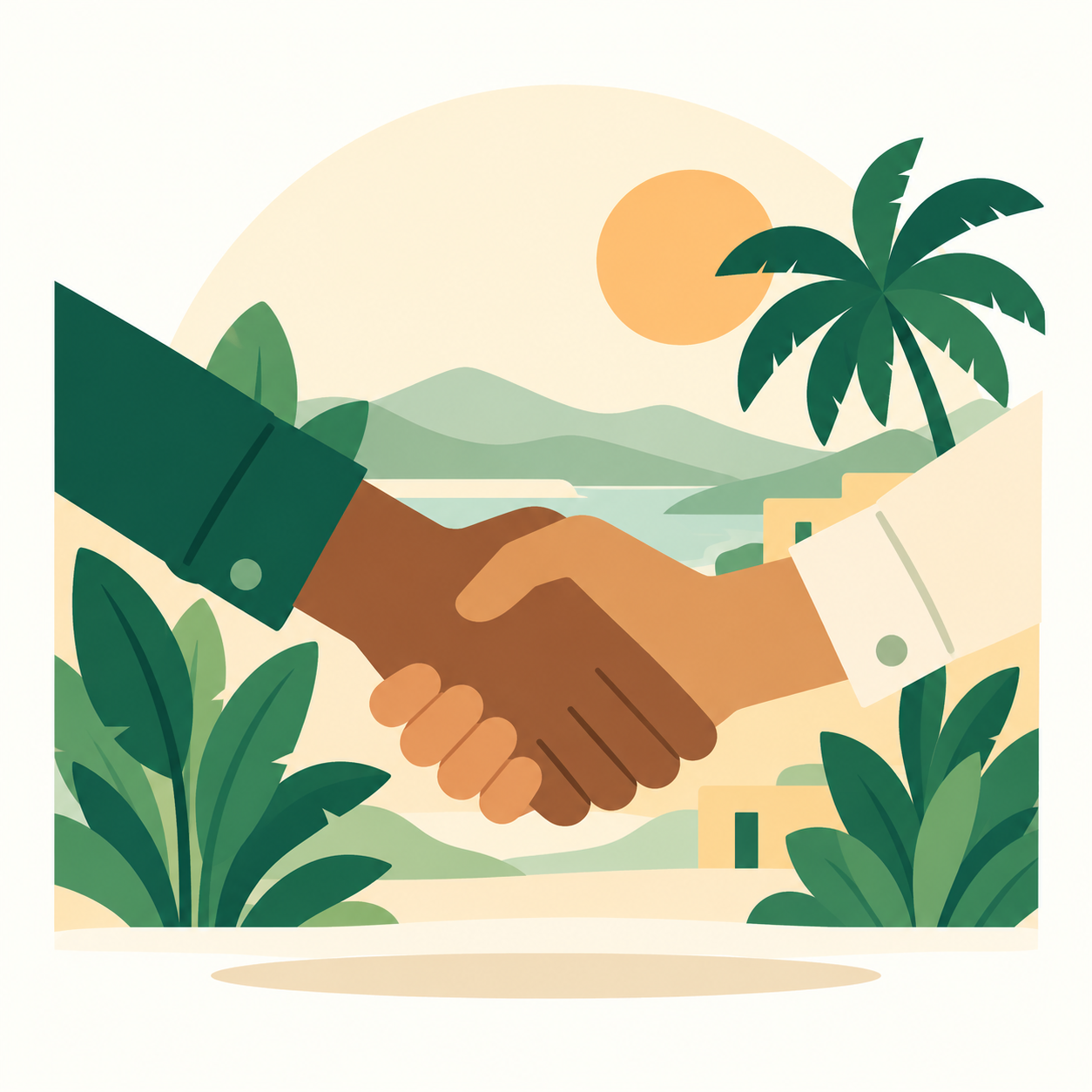 Approved illustration of a handshake.